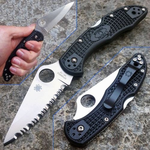 Складной нож Spyderco Delica 4 - 11SBK фото 8 Складной нож Spyderco Delica 4 - 11SBK фото 8