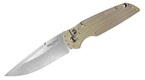 5891 Pro-Tech Tactical Response 3 Desert Sand Handle Stonewash Blade