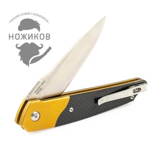 5891 Amare Knives Pocket Peak Gold фото 8