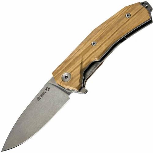 5891 Lion Steel KUR UL Olive Wood Flipper фото 10