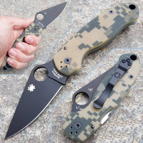Складной нож Spyderco Para 3 - 223GPCMOBK фото 6 Складной нож Spyderco Para 3 - 223GPCMOBK фото 6