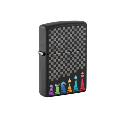 499 ZIPPO ZIPPO Chess Piecesпокрытием Black Matte 499 ZIPPO ZIPPO Chess Piecesпокрытием Black Matte