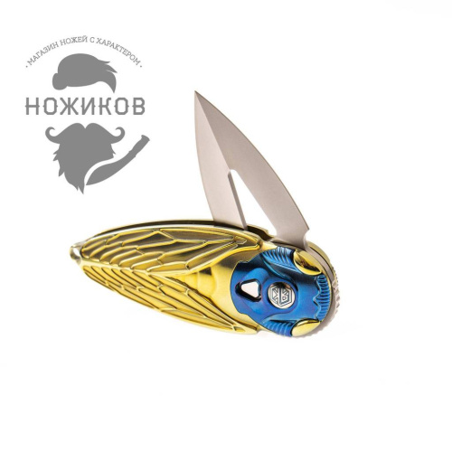 Складной нож Rikeknife Cicada Gold от Rike фото 5 Складной нож Rikeknife Cicada Gold от Rike фото 5