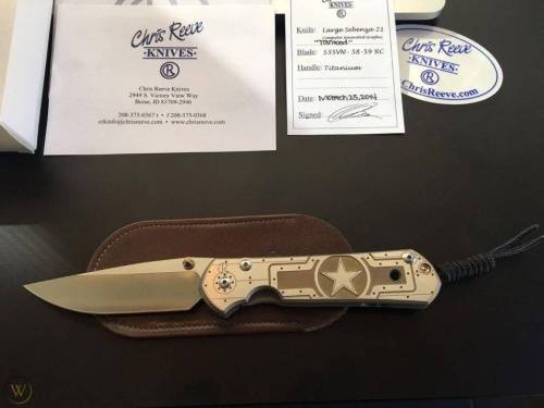 3810 Chris Reeve Large Sebenza 21 Unique Graphics Tanked фото 8