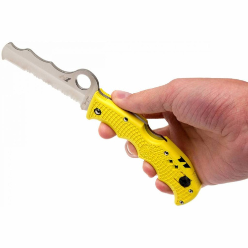 Складной нож Spyderco Rescue Assist™ Salt Yellow - 79PSYL фото 16 Складной нож Spyderco Rescue Assist™ Salt Yellow - 79PSYL фото 16