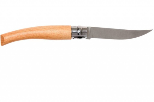 504 Opinel №8 VRI Folding Slim Beechwood фото 8