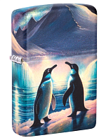  зажигалка ZIPPO Penguin с покрытием Glow In The Dark Green