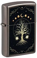  зажигалка ZIPPO Mystic Nature Design с покрытием Black Ice®